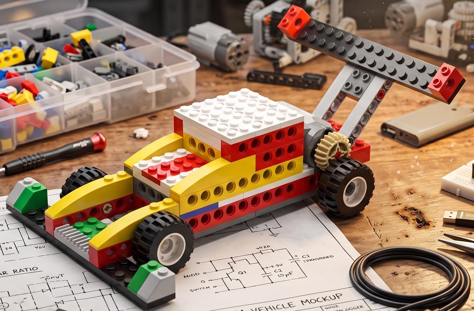 F1 Race Car — Robo Engineer build